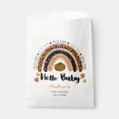 Hello Baby Girl Pumpkin Baby Shower Geschenktütchen (Vorderseite)