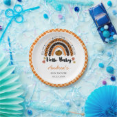 Hello Baby Girl Pumpkin Baby Shower Pappteller (Party)