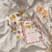 Hello Baby Lemon Baby Shower Invitation Einladung