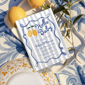 Hello Baby Lemon Boys Baby Dusche Einladung