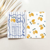 Hello Baby Lemon Boys Baby Dusche Einladung