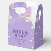 Hello Baby Lila Dream Baby Dusche Geschenkschachtel (Geöffnet)