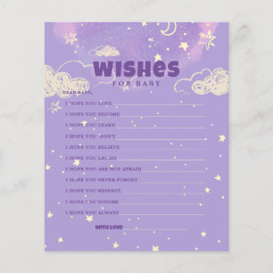 Hello Baby Lila Dream Wünsche für Babydusche