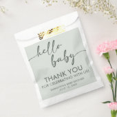Hello Baby Minimalist Baby Shower Geschenktütchen (Versiegelt)