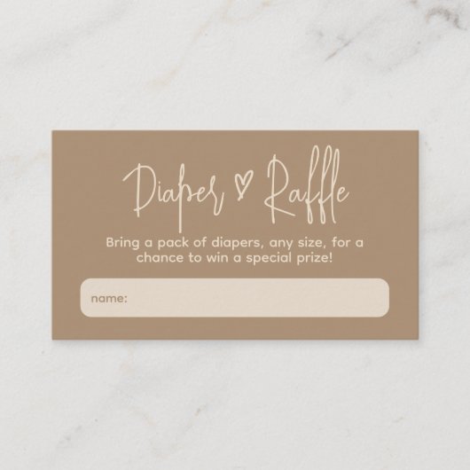 Hello Baby Minimalistisch Gender Neutral Diaper Ra Begleitkarte (Vorderseite)