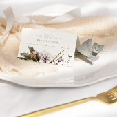 HELLO BABY | Minimalistisches Alter & Elfenbeinwil Platzkarte