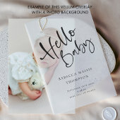 Hello Baby Modern Script Ankündigung