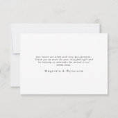 Hello Baby | Modernes Drei-Foto-neues Baby Dankeskarte (Rückseite)