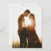 Hello Baby Modernes Minimal Foto Babydusche Einladung (Rückseite)