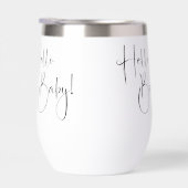 Hello Baby Modernes Script Baby Dusche (Rechts)