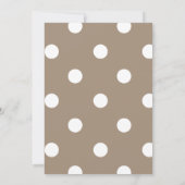 Hello Baby Neutral Beige Einladung (Rückseite)