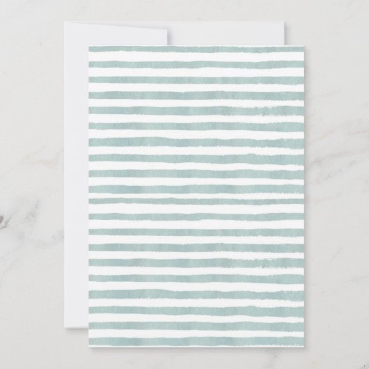 Hello Baby | Niedlich Boho Clothes Girl Babydusche Einladung (Rückseite)