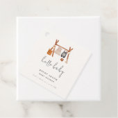 Hello Baby | Niedlich Boho Kleidung Kinderdusche Geschenkanhänger (Beispiel)