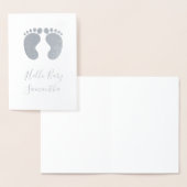 Hello baby Personalisiert Name Foil Card Folienkarte (Anzeige)