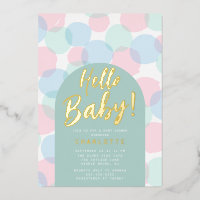 Hello Baby Polka Dots Baby Shower