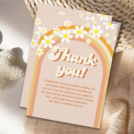  Hello Baby - Retro Groovy Baby Shower Dankeskarte