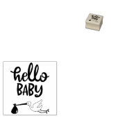 Hello Baby Shower Gummistempel (Stempel)