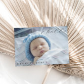 Hello Baby Simple Script Foto Geburtserklärung Ankündigung