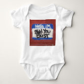 HELLO BABY STRAMPLER (Vorderseite)