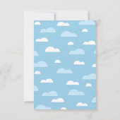 Hello Baby Sun Clouds Rainbow Foto Vielen Dank Dankeskarte (Rückseite)