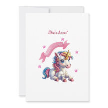 "Hello Baby Unicorn" Design Birth