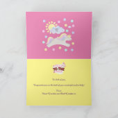 Hello Baby Unicorn Design Karte (Innenseite)