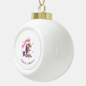 Hello Baby Unicorn Keramik Kugel-Ornament (Rechts)