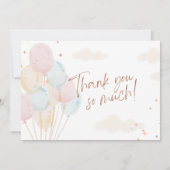 Hello Baby | Watercolor Bunny Einladung (Rückseite)