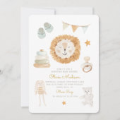 Hello Baby Watercolor Kleidung & Toys Kinderdusche Einladung (Vorderseite)