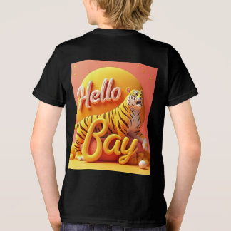 "Hello Bay - Trendy Kids T - Shirt Design"