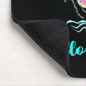 Hello Beach Tropical Summer Black Mousepad (Ecke)