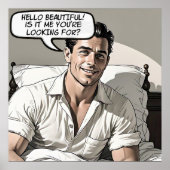 Hello Beautiful 1950er Jahre Romance Comic Poster (Vorne)