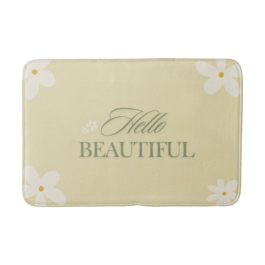 Hello Beautiful Bath Mat Badematte (Vorderseite)