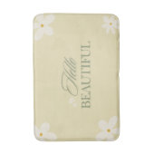 Hello Beautiful Bath Mat Badematte (Vorderseite Vertikal)