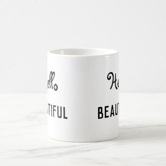 Hello Beautiful Coffee Tasse (Mittel)