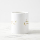 Hello Beautiful Gold Script Chic Tasse (Mittel)