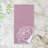 Hello Beautiful - Modern Chic Pink Rose Badhandtuch Set