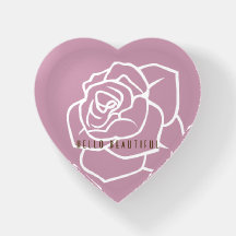 Hello Beautiful - Modern Chic Pink Rose
