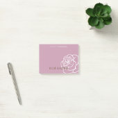 Hello Beautiful - Modern Chic Pink Rose Post-it Klebezettel (Büro)