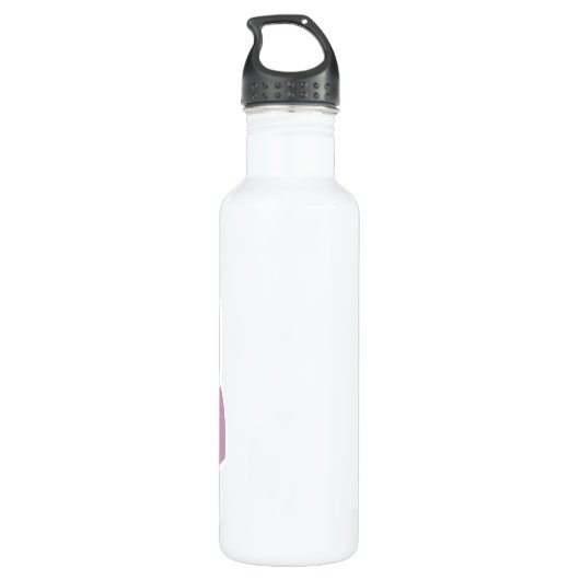 Hello Beautiful - Modern Pink Rose Custom Edelstahlflasche (Rückseite)