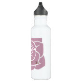 Hello Beautiful - Modern Pink Rose Custom Edelstahlflasche (Rechts)
