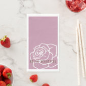 Hello Beautiful - Modern Pink Rose Serviette (Beispiel)