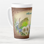 Hello Beautiful Parakeets Milchtasse (Linke Ecke)