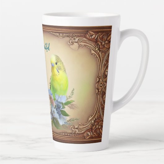 Hello Beautiful Parakeets Milchtasse (Rechts)