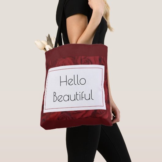 "Hello Beautiful"-Rote Rose Tasche (Von Nahem)