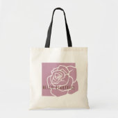 Hello Beautiful - Simple Modern Pink Rose Tragetasche (Vorne)