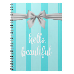 "Hello Beautiful" Tiffany Inspiriert Notebook Notizblock