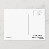 Hello Blue Postcard Postkarte (Rückseite)