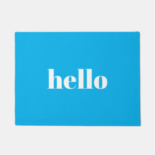 Hello Blue Welcome Mat Fußmatte