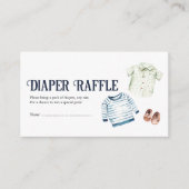 Hello Boy Baby Duwer Diaper Raffle Begleitkarte (Vorderseite)